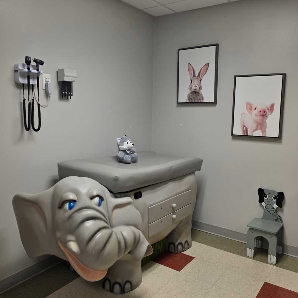 Private Pediatric Exam Room Premier Urgent Care - Beaumont, Texas